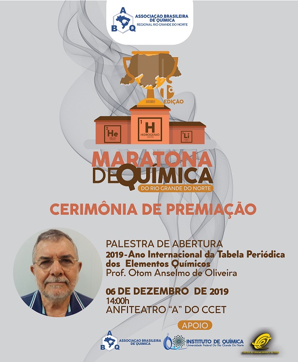 Palestra do Prof. Ótomo Anselmo e Premiação da 1ª Maratona de Química do RN